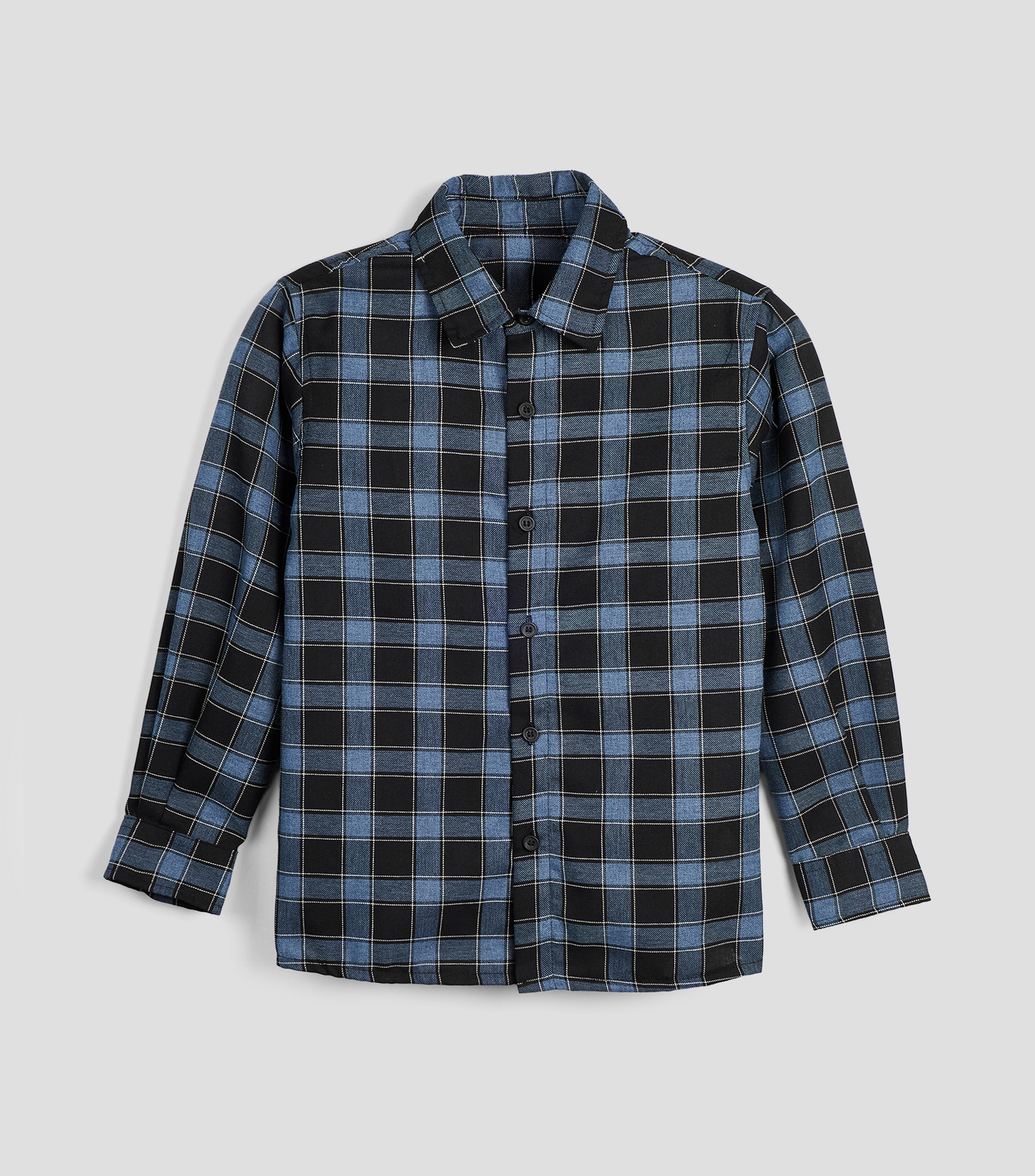 Camisa de cuadros manga larga Niño